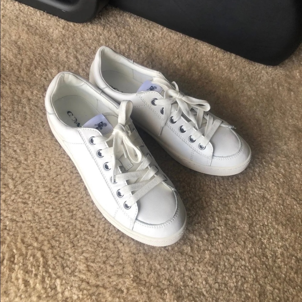 Coach white sneakers